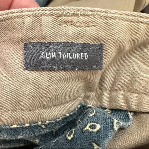 Bonobos Slim Tailored Flat Front Tan Chino Pants - Picture 5 of 6